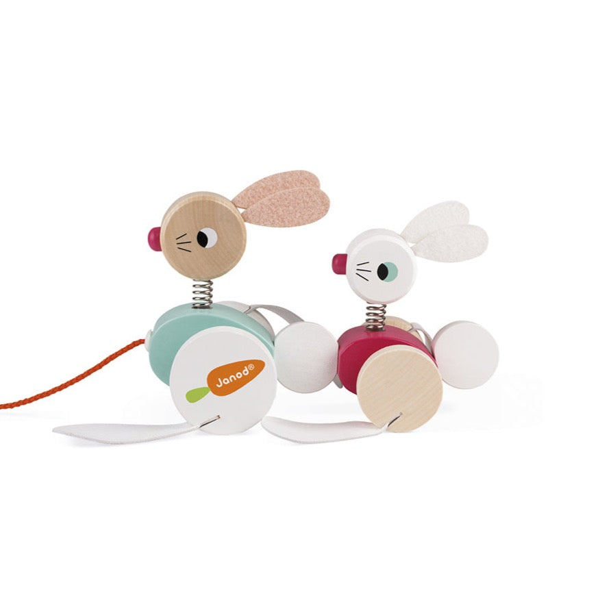 Pull along rabbit - Binky