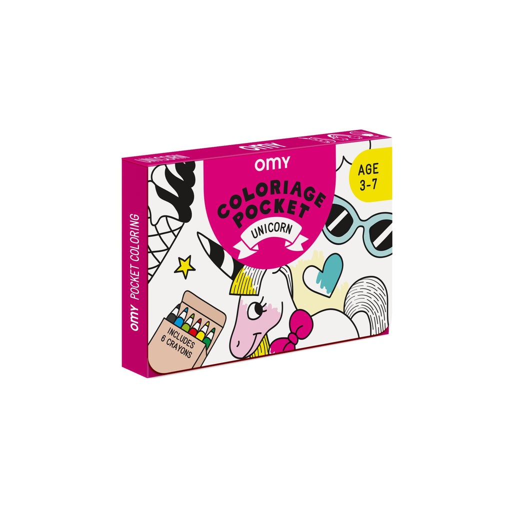 Unicorn colouring pocket - Binky