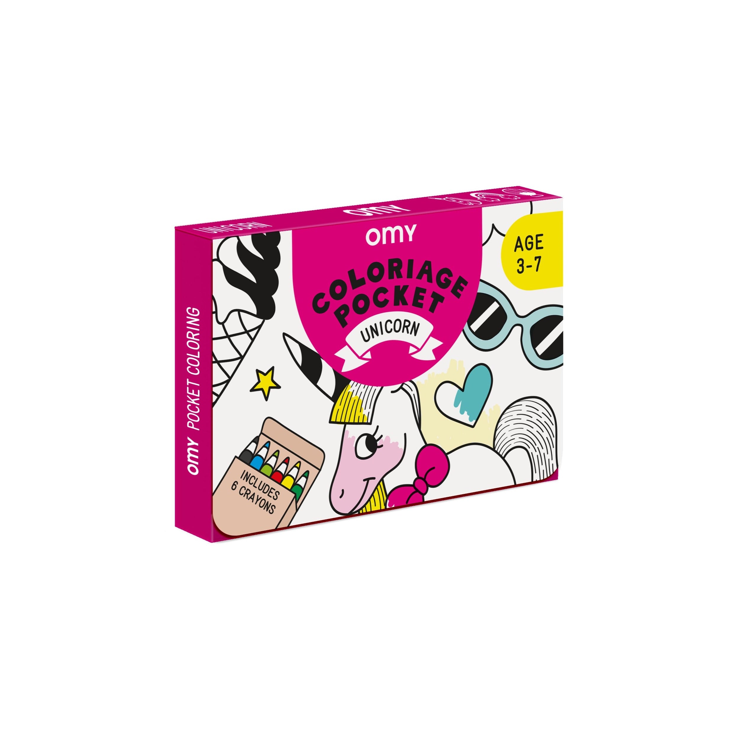Unicorn colouring pocket - Binky
