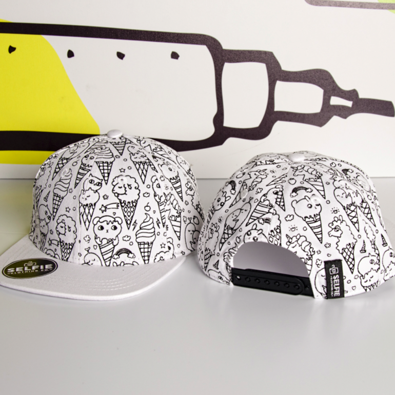 IceKream Unicorn Colour In Snapback Cap - Binky