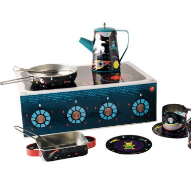 Space Tin Kitchen Set in Rectangular Case - Binky