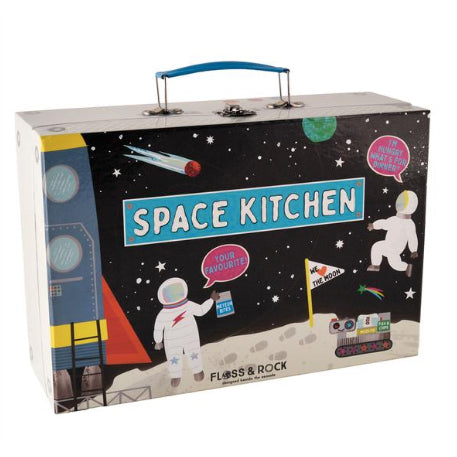 Space Tin Kitchen Set in Rectangular Case - Binky