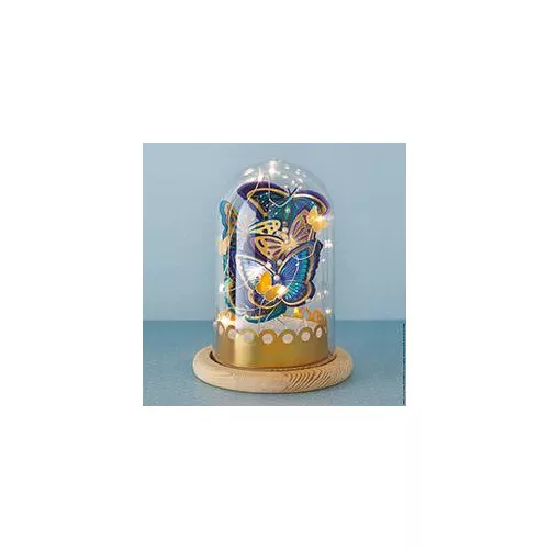 Illuminated Butterfly Bell Jar to make - Binky