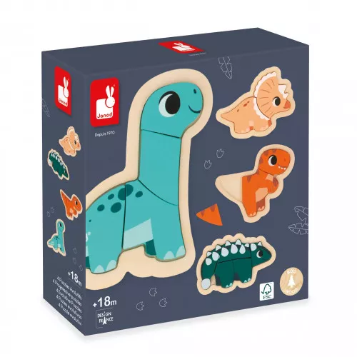 Dino Range - 4 progressive puzzles - Binky